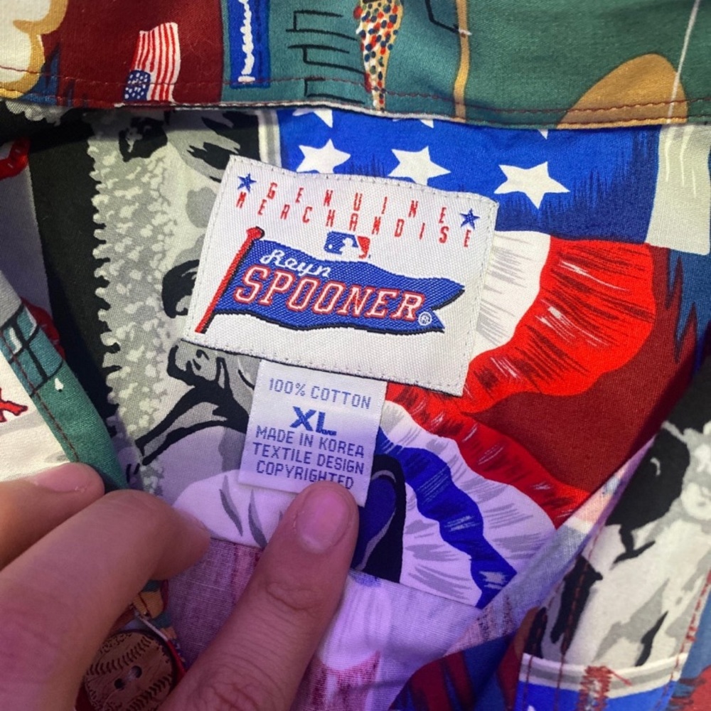 Reyn Spooner Baseball Button Up - Picture 7 of 7